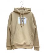 BURBERRYバーバリー）の古着「PRORSUM Label Patch Hoodie（プローサムラベルパッチパーカー）」｜ベージュ