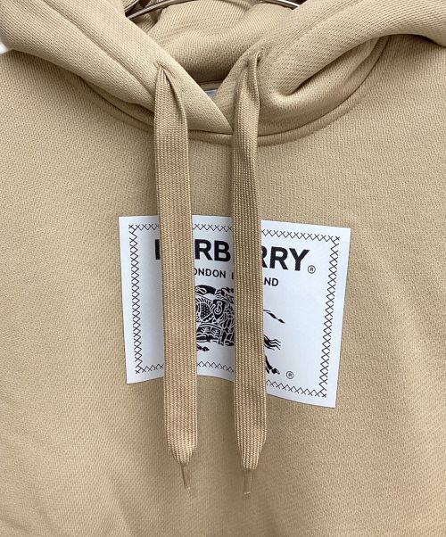 BURBERRY（バーバリー）BURBERRY (バーバリー) PRORSUM Label Patch Hoodie（プローサムラベルパッチパーカー） ベージュ サイズ:XSの古着・服飾アイテム