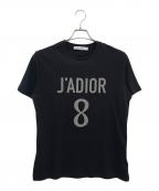 Christian Diorクリスチャン ディオール）の古着「J'ADIORロゴTシャツ」｜ブラック