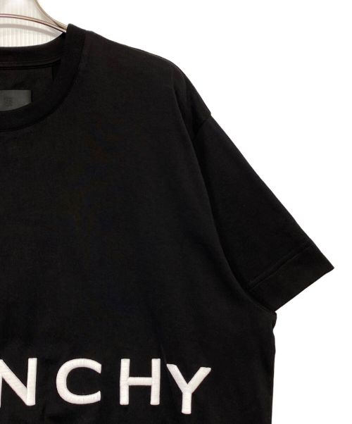 GIVENCHY（ジバンシィ）GIVENCHY (ジバンシィ) 4Gロゴ刺繍Tシャツ ブラック サイズ:XSの古着・服飾アイテム