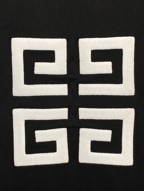 GIVENCHY（ジバンシィ）GIVENCHY (ジバンシィ) 4Gロゴ刺繍Tシャツ ブラック サイズ:XSの古着・服飾アイテム