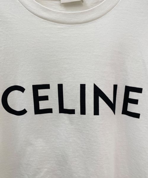 CELINE（セリーヌ）CELINE (セリーヌ) クロップドTシャツ ホワイト サイズ:XSの古着・服飾アイテム