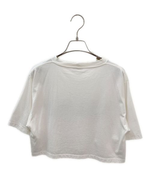 CELINE（セリーヌ）CELINE (セリーヌ) クロップドTシャツ ホワイト サイズ:XSの古着・服飾アイテム