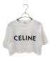 CELINE（セリーヌ）の古着「クロップドTシャツ」｜ホワイト