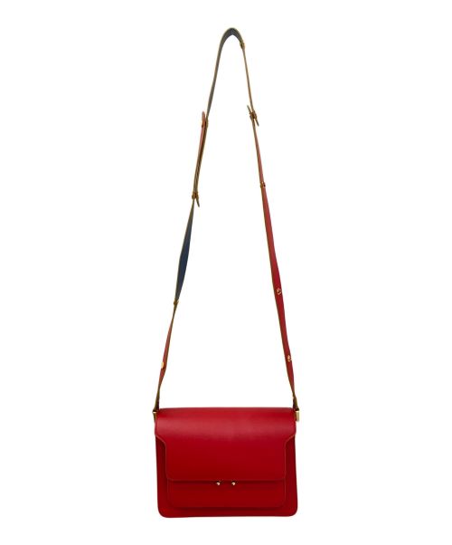 MARNI（マルニ）MARNI (マルニ) TRUNK BAG レッド×ネイビーの古着・服飾アイテム
