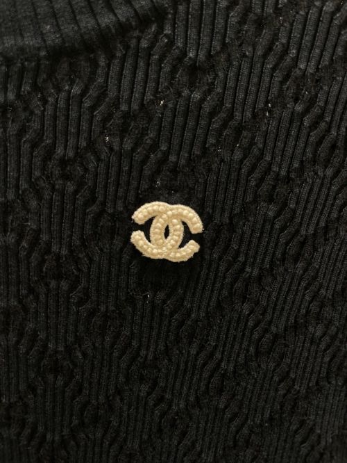 CHANEL（シャネル）CHANEL (シャネル) ココマークニット ブラック サイズ:34の古着・服飾アイテム