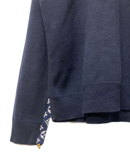LOUIS VUITTON（ルイ ヴィトン）LOUIS VUITTON (ルイ ヴィトン) オープンスリーブラウンジウェアニット ネイビー サイズ:Mの古着・服飾アイテム