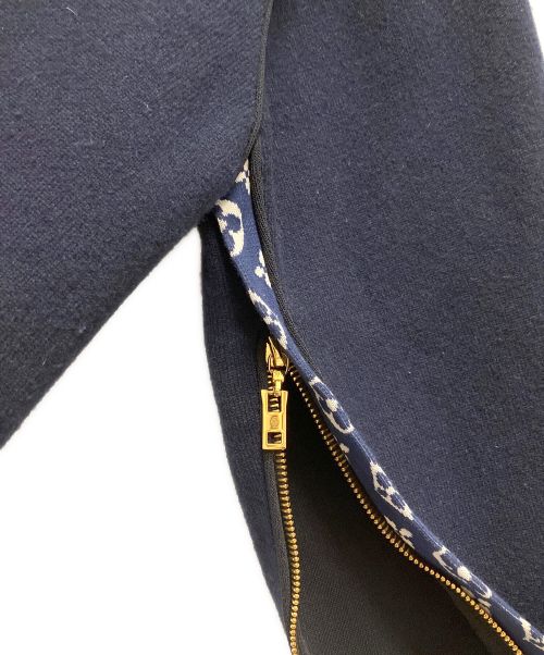 LOUIS VUITTON（ルイ ヴィトン）LOUIS VUITTON (ルイ ヴィトン) オープンスリーブラウンジウェアニット ネイビー サイズ:Mの古着・服飾アイテム