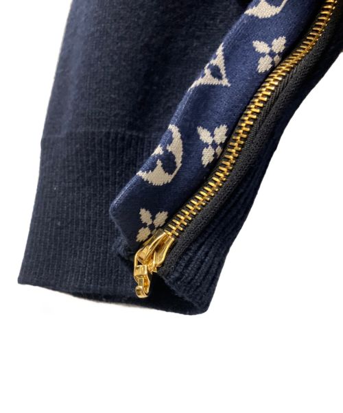 LOUIS VUITTON（ルイ ヴィトン）LOUIS VUITTON (ルイ ヴィトン) オープンスリーブラウンジウェアニット ネイビー サイズ:Mの古着・服飾アイテム