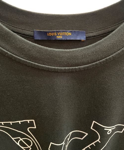 LOUIS VUITTON（ルイ ヴィトン）LOUIS VUITTON (ルイ ヴィトン) NBAロゴプリントクルーネックTシャツ ブラック サイズ:XLの古着・服飾アイテム
