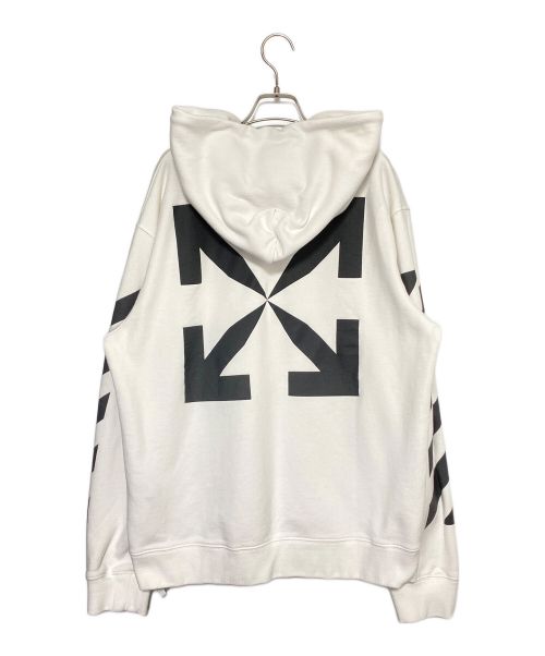 OFFWHITE（オフホワイト）OFFWHITE (オフホワイト) ディアグアロープリントパーカー ホワイト サイズ:XLの古着・服飾アイテム