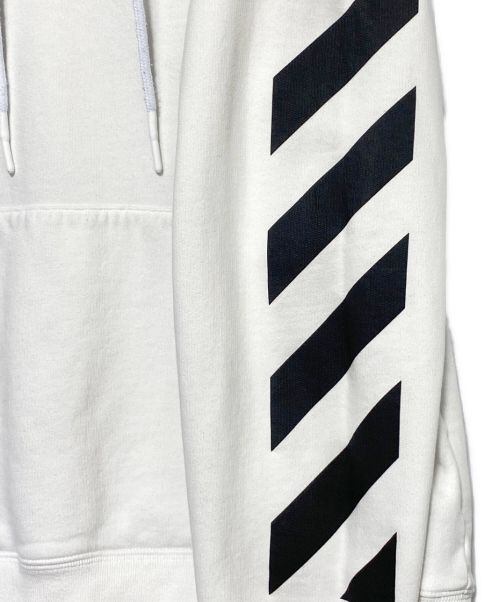 OFFWHITE（オフホワイト）OFFWHITE (オフホワイト) ディアグアロープリントパーカー ホワイト サイズ:XLの古着・服飾アイテム