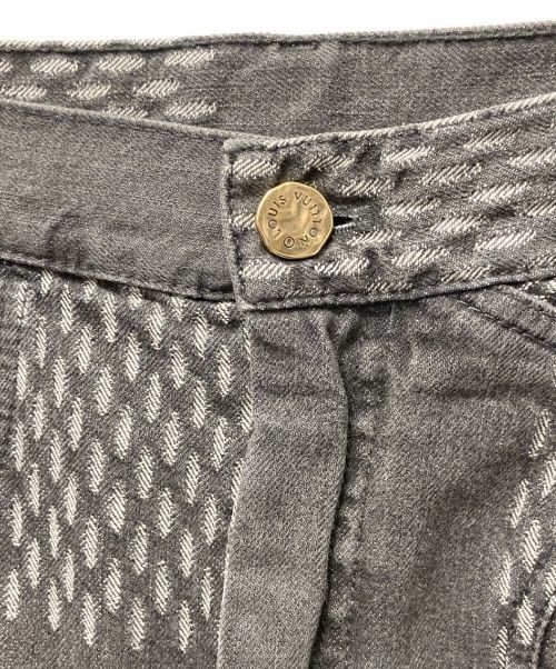 LOUIS VUITTON（ルイ ヴィトン）LOUIS VUITTON (ルイ ヴィトン) NIGO (二ゴー) ジャイアントダミエウェーブデニムパンツ グレー サイズ:78.5（W31）の古着・服飾アイテム