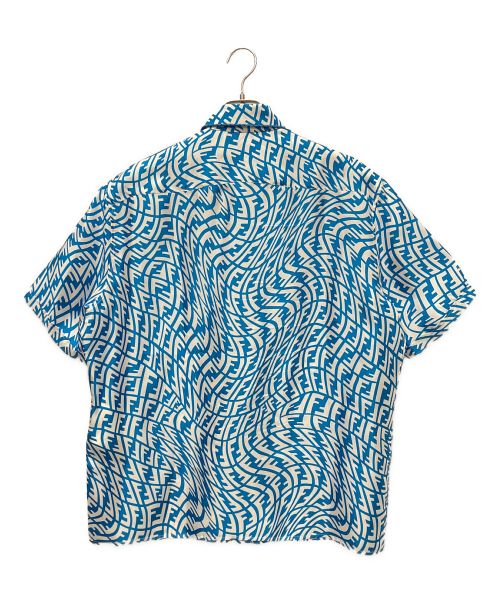 FENDI（フェンディ）FENDI (フェンディ) FFヴァーティゴ ズッキーノ半袖シャツ ブルー サイズ:40の古着・服飾アイテム