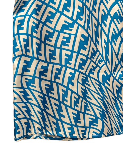 FENDI（フェンディ）FENDI (フェンディ) FFヴァーティゴ ズッキーノ半袖シャツ ブルー サイズ:40の古着・服飾アイテム
