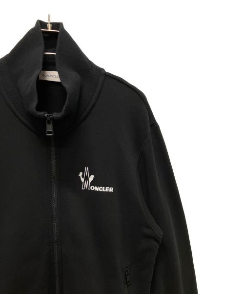 MONCLER（モンクレール）MONCLER (モンクレール) ロゴプリントトラックジャケット ブラック サイズ:Mの古着・服飾アイテム