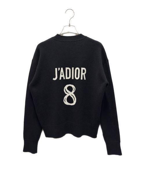 Christian Dior（クリスチャン ディオール）Christian Dior (クリスチャン ディオール) カシミア混J'ADIORロゴニット ブラック サイズ:38の古着・服飾アイテム
