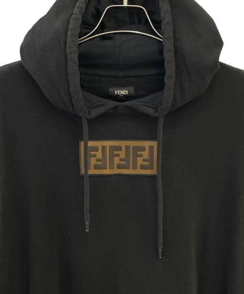 FENDI（フェンディ）FENDI (フェンディ) FFロゴパーカー ブラック サイズ:52の古着・服飾アイテム