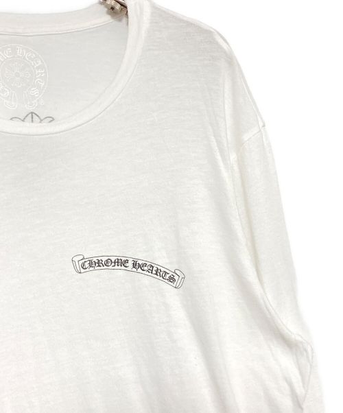 CHROME HEARTS（クロムハーツ）CHROME HEARTS (クロムハーツ) ロングスリーブTシャツ ホワイト サイズ:Ｍの古着・服飾アイテム