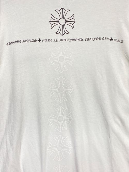 CHROME HEARTS（クロムハーツ）CHROME HEARTS (クロムハーツ) ロングスリーブTシャツ ホワイト サイズ:Ｍの古着・服飾アイテム