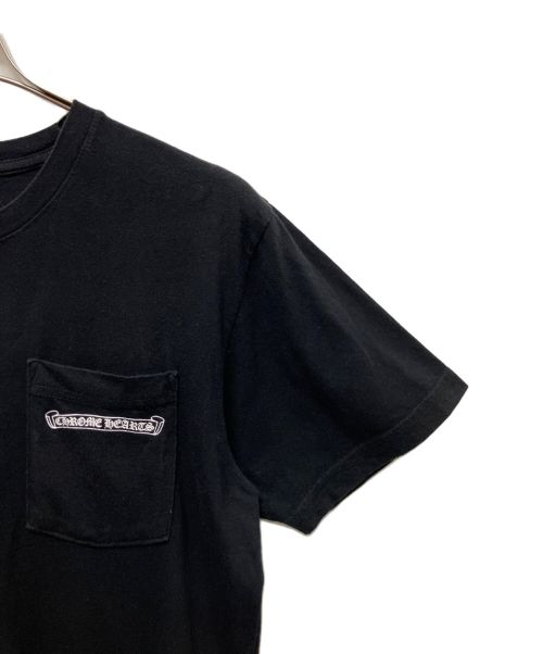 CHROME HEARTS（クロムハーツ）CHROME HEARTS (クロムハーツ) arch logo ポケットTシャツ ブラック サイズ:Mの古着・服飾アイテム