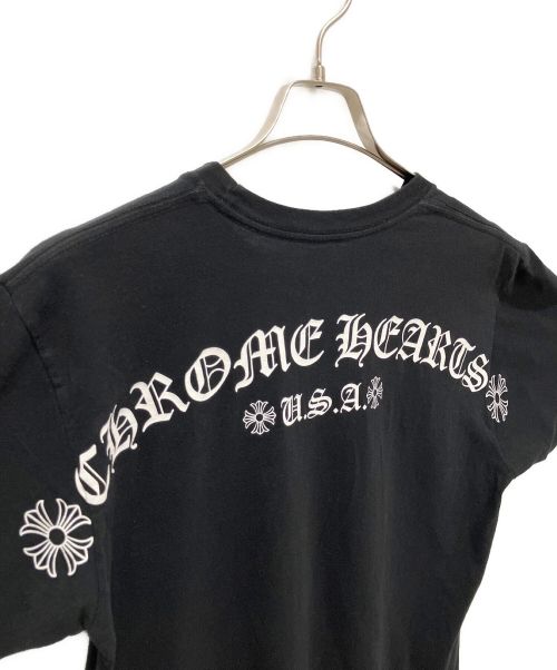 CHROME HEARTS（クロムハーツ）CHROME HEARTS (クロムハーツ) arch logo ポケットTシャツ ブラック サイズ:Mの古着・服飾アイテム