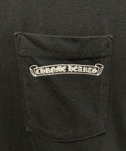 CHROME HEARTS（クロムハーツ）CHROME HEARTS (クロムハーツ) arch logo ポケットTシャツ ブラック サイズ:Mの古着・服飾アイテム