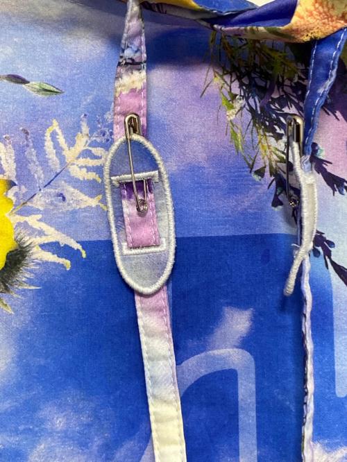LOUIS VUITTON（ルイ ヴィトン）LOUIS VUITTON (ルイ ヴィトン) フラワーポプリンパッチワークフーディーブルゾン マルチカラー サイズ:Mの古着・服飾アイテム
