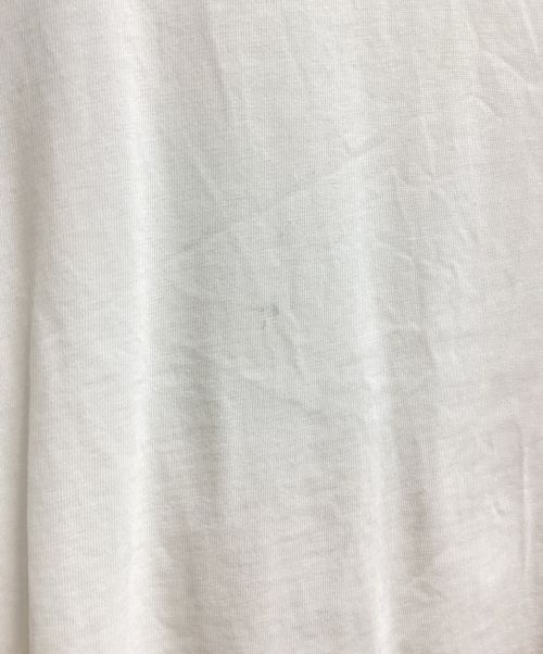 MONCLER（モンクレール）MONCLER (モンクレール) Big Logo Cut And Sew（ビッグロゴカットソー） ホワイト サイズ:Mの古着・服飾アイテム