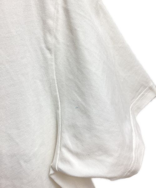 MONCLER（モンクレール）MONCLER (モンクレール) Big Logo Cut And Sew（ビッグロゴカットソー） ホワイト サイズ:Mの古着・服飾アイテム