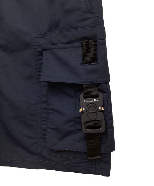 Dior（ディオール）Dior (ディオール) Buckle Cargo Short Pants（バックルカーゴショートパンツ） ネイビー サイズ:44の古着・服飾アイテム