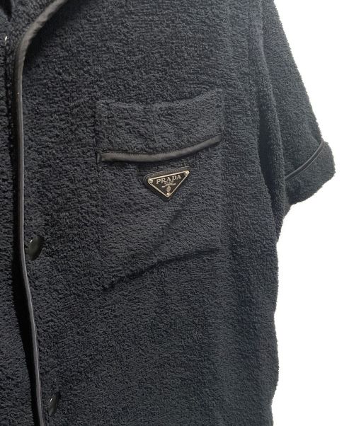 PRADA（プラダ）PRADA (プラダ) Terry Bowling Shirt ブラック サイズ:Sの古着・服飾アイテム
