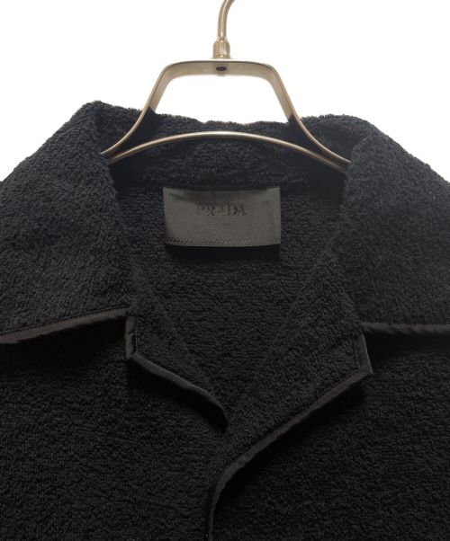 PRADA（プラダ）PRADA (プラダ) Terry Bowling Shirt ブラック サイズ:Sの古着・服飾アイテム