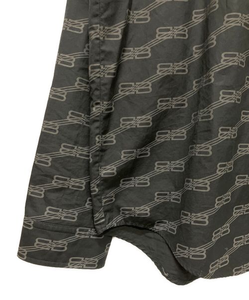 BALENCIAGA（バレンシアガ）BALENCIAGA (バレンシアガ) BBロゴラージフィットシャツ ブラック サイズ:40の古着・服飾アイテム