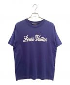 LOUIS VUITTONルイ ヴィトン）の古着「グラフィックロゴ ニットTシャツ」｜ネイビー