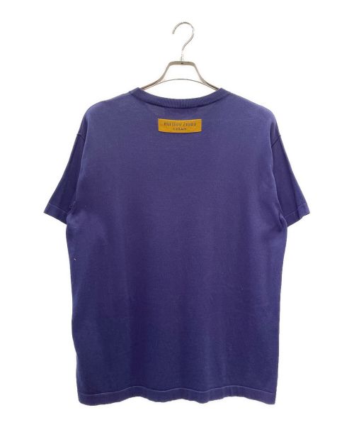 LOUIS VUITTON（ルイ ヴィトン）LOUIS VUITTON (ルイ ヴィトン) グラフィックロゴ ニットTシャツ ネイビー サイズ:XSの古着・服飾アイテム