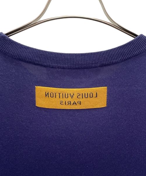LOUIS VUITTON（ルイ ヴィトン）LOUIS VUITTON (ルイ ヴィトン) グラフィックロゴ ニットTシャツ ネイビー サイズ:XSの古着・服飾アイテム