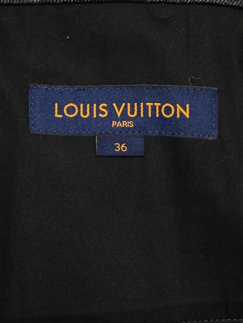 LOUIS VUITTON（ルイ ヴィトン）LOUIS VUITTON (ルイ ヴィトン) ステープルラインシャドーモノグラムデニムパンツ ブラック サイズ:W36(91cm)の古着・服飾アイテム