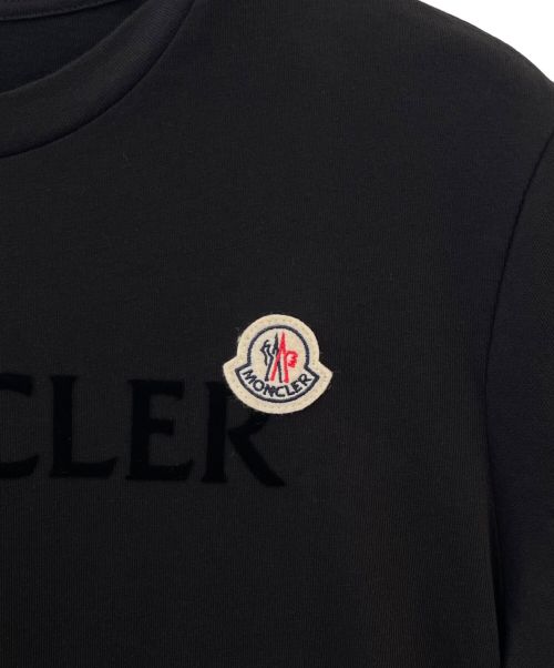 MONCLER（モンクレール）MONCLER (モンクレール) シャインプリントTシャツ ブラック サイズ:Ｓの古着・服飾アイテム