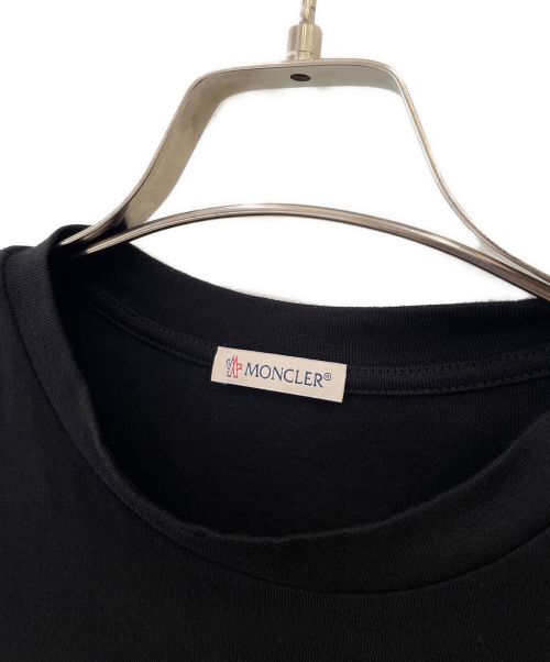 MONCLER（モンクレール）MONCLER (モンクレール) シャインプリントTシャツ ブラック サイズ:Ｓの古着・服飾アイテム