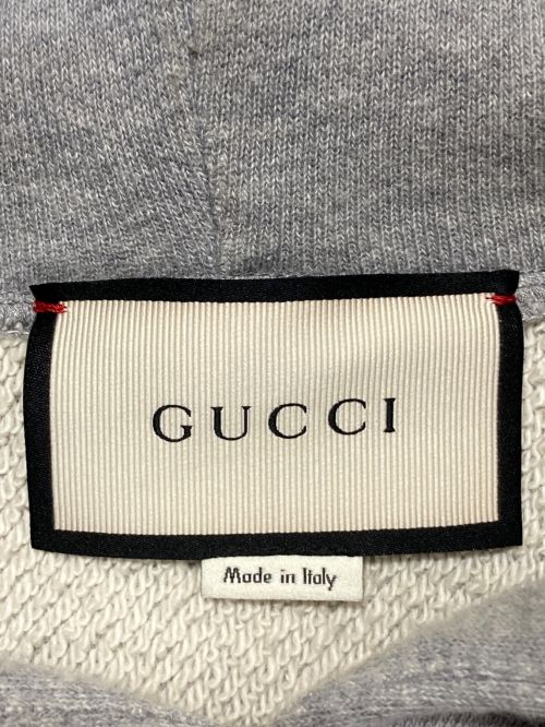 GUCCI（グッチ）GUCCI (グッチ) ヴィンテージロゴパーカー グレー サイズ:Mの古着・服飾アイテム