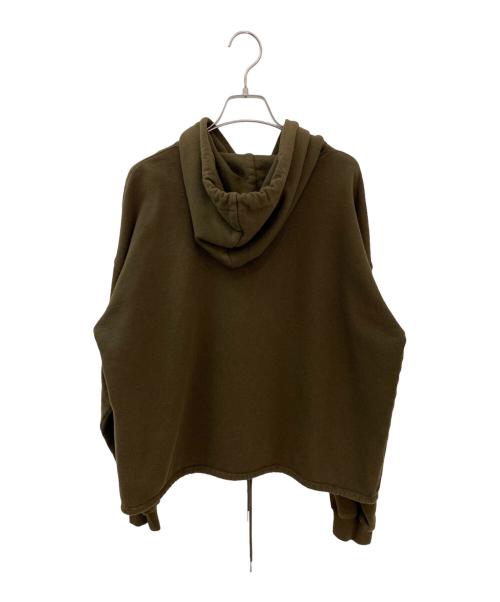 CELINE（セリーヌ）CELINE (セリーヌ) ロゴプリントパーカー オリーブ サイズ:Sの古着・服飾アイテム