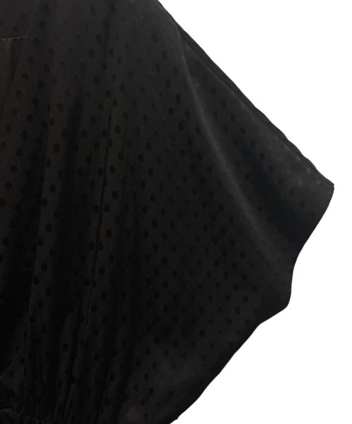 CELINE（セリーヌ）CELINE (セリーヌ) ドットワンピース ブラック サイズ:38の古着・服飾アイテム
