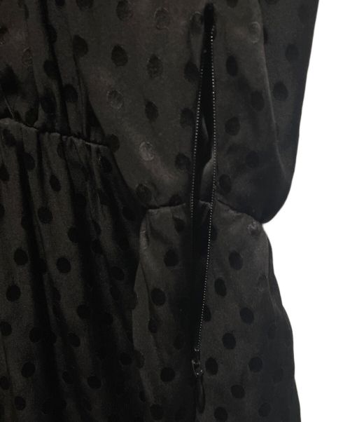 CELINE（セリーヌ）CELINE (セリーヌ) ドットワンピース ブラック サイズ:38の古着・服飾アイテム