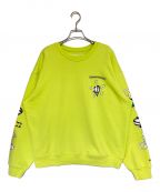 CHROME HEARTS×MATTY BOYクロムハーツ×マッティーボーイ）の古着「クルーネックスウェット」｜ライムイエロー