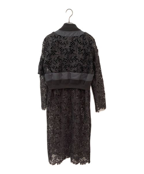 sacai（サカイ）sacai (サカイ) MA-1ドッキングレースワンピース グレー サイズ:1の古着・服飾アイテム