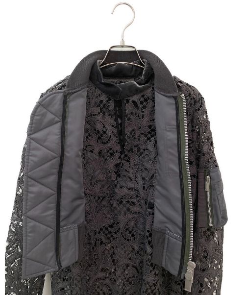 sacai（サカイ）sacai (サカイ) MA-1ドッキングレースワンピース グレー サイズ:1の古着・服飾アイテム