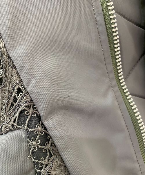 sacai（サカイ）sacai (サカイ) MA-1ドッキングレースワンピース グレー サイズ:1の古着・服飾アイテム