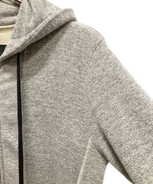 CHROME HEARTS（クロムハーツ）CHROME HEARTS (クロムハーツ) バックホースシューレザーパッチ ジップパーカー グレー サイズ:Sの古着・服飾アイテム