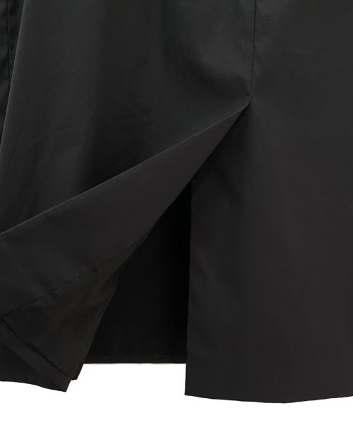 PRADA（プラダ）PRADA (プラダ) ロゴバンドスカート ブラック サイズ:42の古着・服飾アイテム